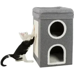 Trixie katten krabpaal cat tower saul grijs