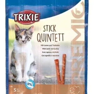 Trixie premio stick quintet kattensnack met vogel en lever