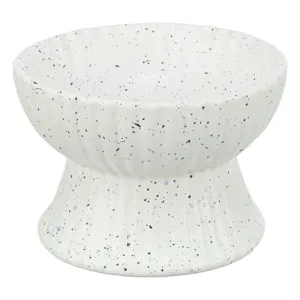 Trixie verhoogde keramieke kattenvoer / drinkbak wit