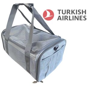 Turkish Airlines Ventora reistas 40x30x23 cm voor huisdieren voor in het vliegtuig, uitbreidbaar